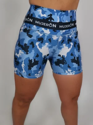 Short Azul estampado