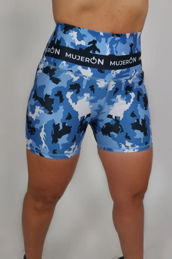 Short Azul estampado